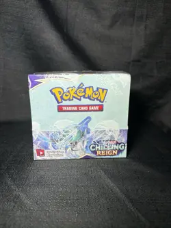 Pokemon Sword & Shield Chilling Reign Booster Box Sealed (36) Packs *Small Hole* - Image 1