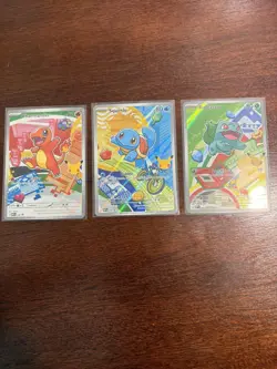 Pokemon TCG First Partner Illustration Collection Series 1 Kanto GEN 1 Starters - Image 1