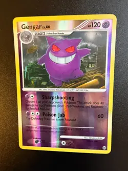 Gengar 17/99 Arceus Reverse Holo Ultra Rare Pokemon TCG Nintendo LP/NM 17/99 - Image 2