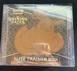 Pokemon TCG Shining Fates Elite Trainer Box Factory Sealed With Protector - Image 1