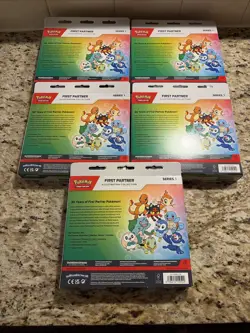 Pokemon - First Partner Illustration Collection - Series 1 - Lot Of 5 - IN HAND - Image 2