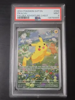 PSA 9 Pikachu 088 Scarlet & Violet Black Star Promo Pokemon - Image 1
