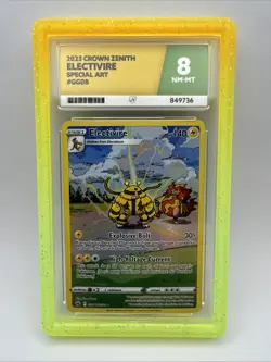 Electivire Gg08/Gg70 Crown Zenith Galarian Gallery Holo Pokemon Tcg Ace Graded 8 - Image 1
