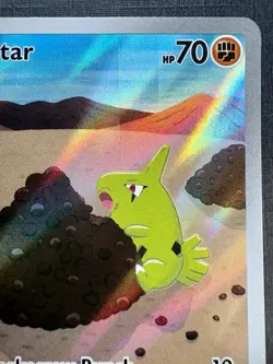 Larvitar 203/197 - Pokemon Obsidian Flames - ILLUSTRATION RARE HOLO- 2023 SV03 - Image 2