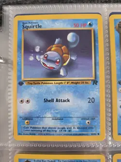 Pokemon Squirtle 68/82 Team Rocket 1st Edition Wizards 50 HP English - Image 1