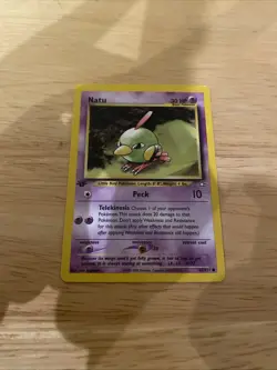 2000 Pokemon Neo - Genesis Vintage 1st Edition Natu #67/111 - Image 2