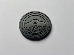 POKEMON PROFESSOR PROGRAM Set of 4 Red Metallic plastic coins - Image 4