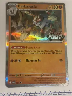 Barbaracle Perfect Order - Prerelease HOLO - NM Pokemon TCG - Stamped Promo - Image 1