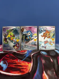 Pokemon 2026 First Partner Illustration Series 1 Promos Turtwig Chimchar Piplup - Image 1