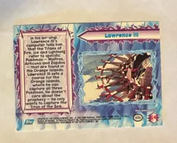 Pokemon Topps The Movie 2000 Vintage Lawrence III HOLO FOIL #14 - Image 2