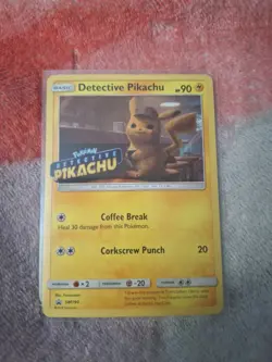 Pokemon TCG Detective Pikachu SM190 Stamped Holo Movie DVD Promo, Sealed - Image 1