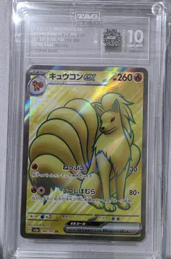 Pokemon Japanese Scarlet & Violet 151: Ninetales EX #188 TAG 10 - Image 1