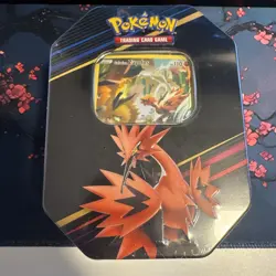 Pokemon TCG | Crown Zenith | Large Tin | New Sealed | Galarian Zapdos - Image 1
