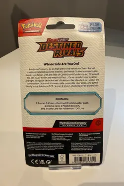 Pokemon TCG Destined Rivals Single Blister Pack Zarude promo - Image 2