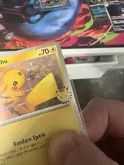 💫Pikachu With A Tail Swirl 💫 - (Cosmo Holo) 051/162 2026 Pokemon Day Promo - Image 3