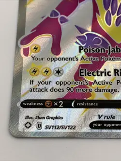 Toxtricity V Foil Pokemon TCG Shining Fates SV112/SV122 Light Play LP - Image 4