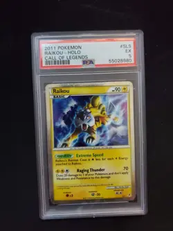 Pokemon 2011 Raikou Call Of Legends Shiny Holo SL9 Psa 5 - Image 1