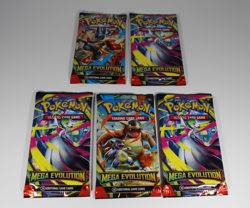 Pokemon TCG Mega Evolution Booster Pack Factory Sealed-Lot Of 5 - Image 1