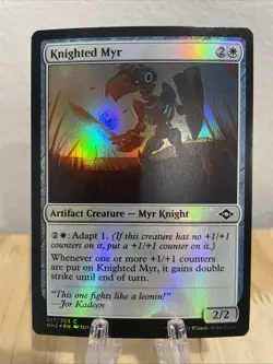 MTG Knighted Myr FOIL #017/303 Modern Horizons 2 Common MH2 NM/M - Image 1