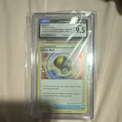CGC 9.5 Pokemon Ultra Ball Trainer Holo Charizard & Ho-Oh ex Deck 030/034 2023 - Image 1