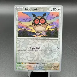 HOOTHOOT 114/142 COMMON STELLAR CROWN POKEMON REVERSE HOLO NM - Image 1