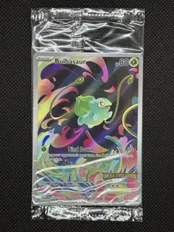 Pokemon TCG BULBASAUR 133/132 Stamped Promo Sealed Mega Evolution - Image 1