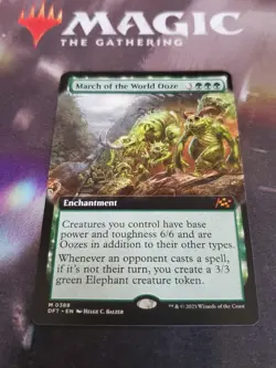 Mtg. March of the World Ooze. Borderless. Aetherdrift. Pack Fresh - Image 1