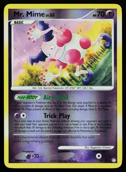 Pokemon Card - Mr. Mime Mysterious Treasures 30/123 Rare Reverse Holo - Image 1