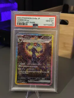 PSA 10 Umbreon ex SAR 217/187 Terastal Festival sv8a 2024 Pokemon Card Japanese - Image 1