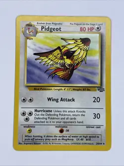 Pidgeot 24/64 Jungle Non Holo Rare Pokemon Card NM - Image 1