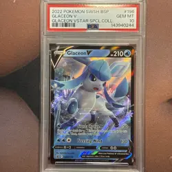 Glaceon V SWSH196 - SWSH: Sword & Shield Promo Cards Holo (PSA 10) - Image 1
