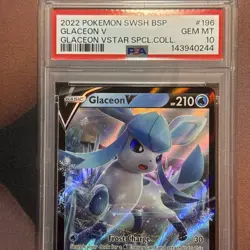 Glaceon V SWSH196 - SWSH: Sword & Shield Promo Cards Holo (PSA 10) - Image 3