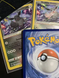 Radiant Eevee SWSH230 Sword & Shield Black Star Promo Cards Holo Pokemon Go - Image 5
