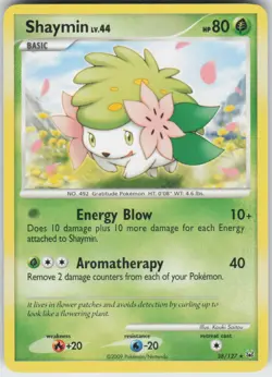 Pokemon TCG Shaymin (38) 38/127 Platinum Rare card Normal - Image 1