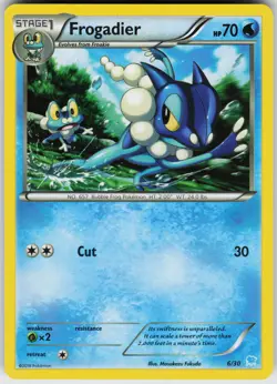 Pokemon Frogadier (6) 6/30 XY Trainer Kit: Pikachu Libre & Suicune Common card - Image 1