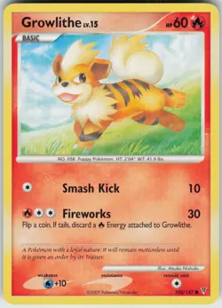 Pokemon TCG Growlithe 108 Supreme Victors Common card Normal - Image 1