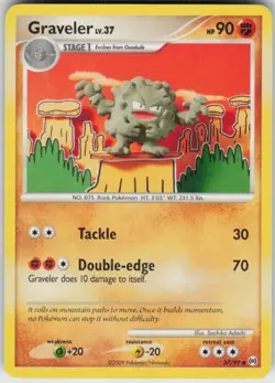 Pokemon TCG Graveler 37/99 Arceus Uncommon card Normal - Image 1