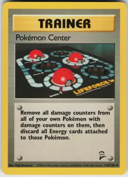 Pokemon TCG Pokemon Center 114/130 Base Set 2 Uncommon card Normal LP - Image 1