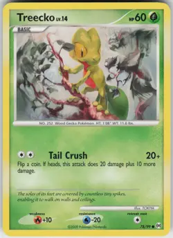 Pokemon TCG Treecko (78) 78/99 Arceus Common card Normal - Image 1