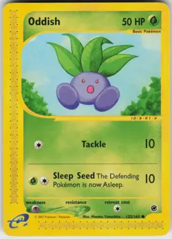 Pokemon TCG Oddish 122/165 Expedition Common card Normal LP - Image 1