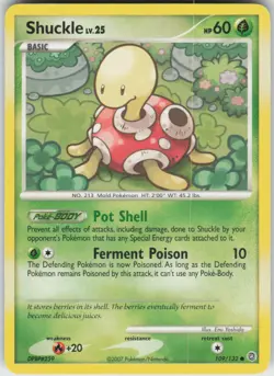 Pokemon TCG Shuckle 109/132 Secret Wonders Common card Normal - Image 1