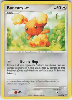 Pokemon TCG Buneary 55/99 Arceus Common card Normal - Image 1