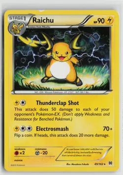 Pokemon Raichu 49/162 XY - BREAKthrough Normal card - Image 1