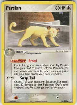 Pokemon TCG Persian 50/113 Delta Species Uncommon card Normal NM - Image 1