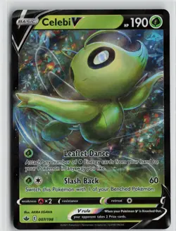 Pokemon Celebi V 007/198 SWSH06: Chilling Reign Ultra Rare card - Image 1