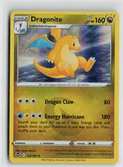 Pokemon Dragonite 131/195 SWSH12: Silver Tempest Holo card NM - Image 1
