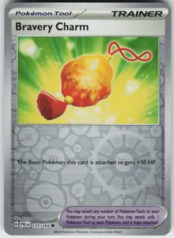 Pokemon Bravery Charm 173/193 SV02: Paldea Evolved NM Reverse Holo card - Image 1
