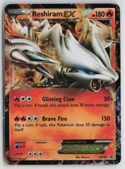 Pokemon Reshiram EX - BW36 Black and White Promos LP card Holo - Image 1