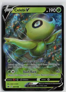 Pokemon Celebi V 007/198 SWSH06: Chilling Reign Ultra Rare card - Image 1