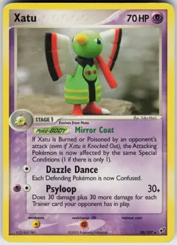 Pokemon Xatu 29/107 Deoxys MP card Normal - Image 1